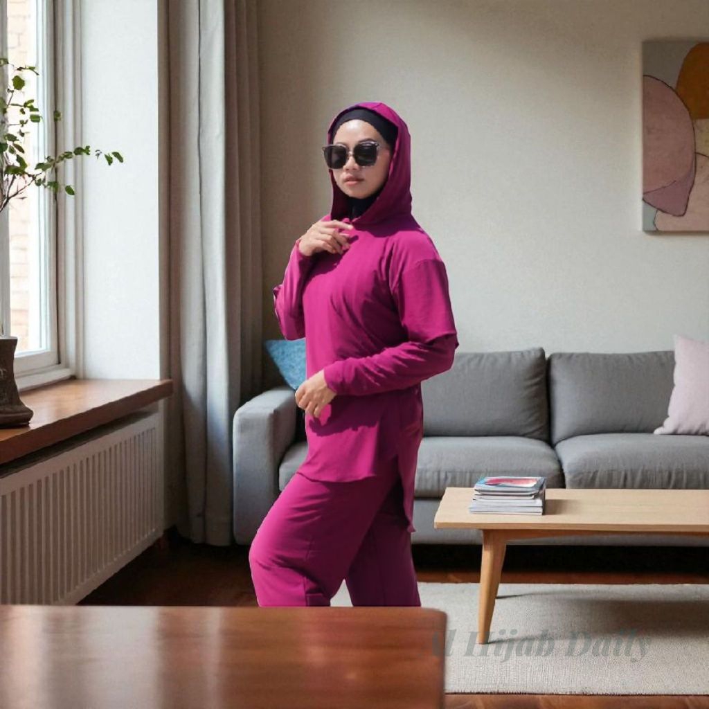 Setelan Jenita Sport 4 in 1 | Baju Olahraga Muslimah Wanita Jersey Premium | All Size & Jumbo#BajuOl