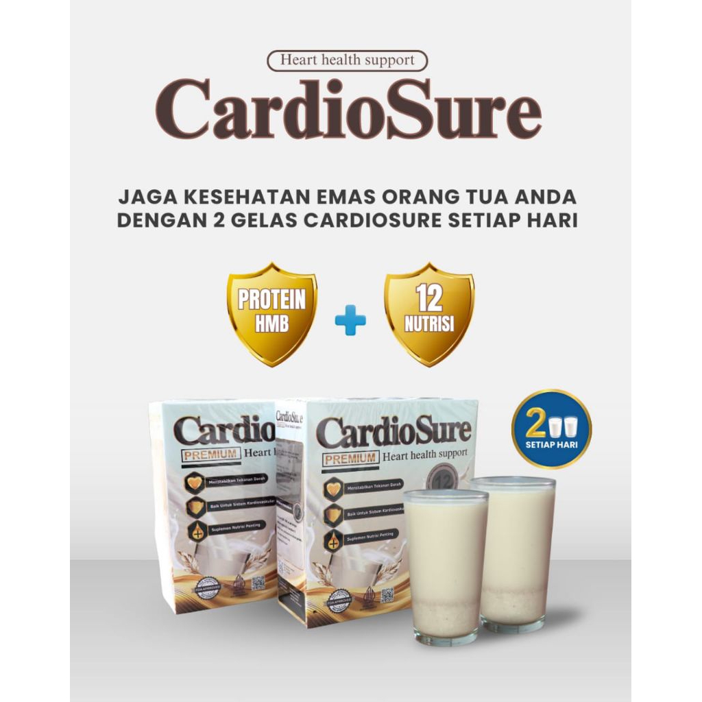 

Paket 2 Box Cardiosure Susu Jantung dan Hipertensi 100% Asli Resmi BPOM Halal Original