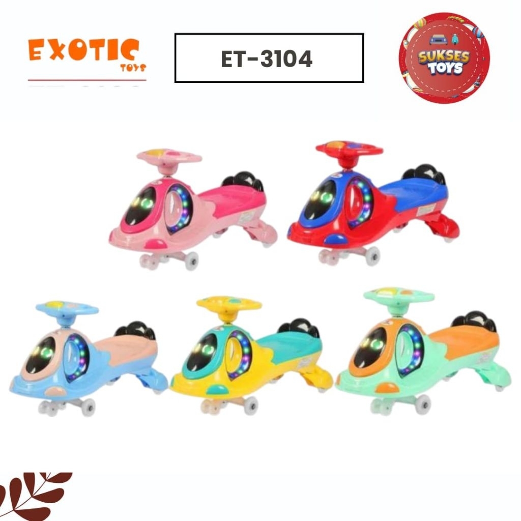 SWING CAR EXOTIC ET-3104 MAINAN ANAK DESAIN UNIK