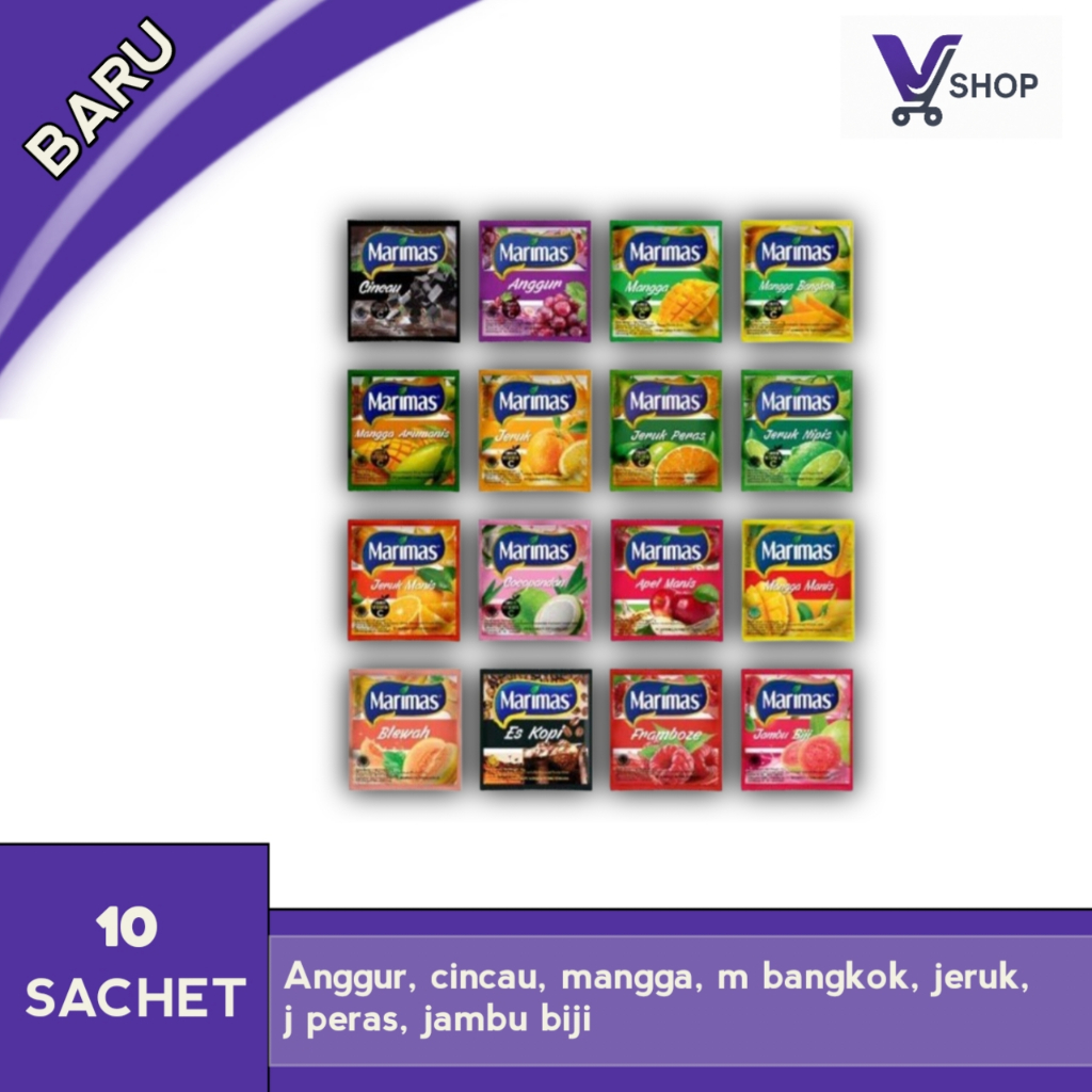 

(Vshop) Marimas terlengkap 1 renceng - 10 sachet