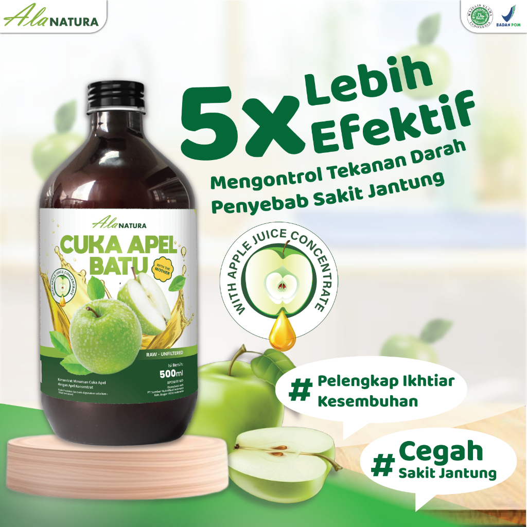 

Alanatura Cuka Apel Organik Apple Cider Vinegar Membantu Obati Jantung dan Kolesterol