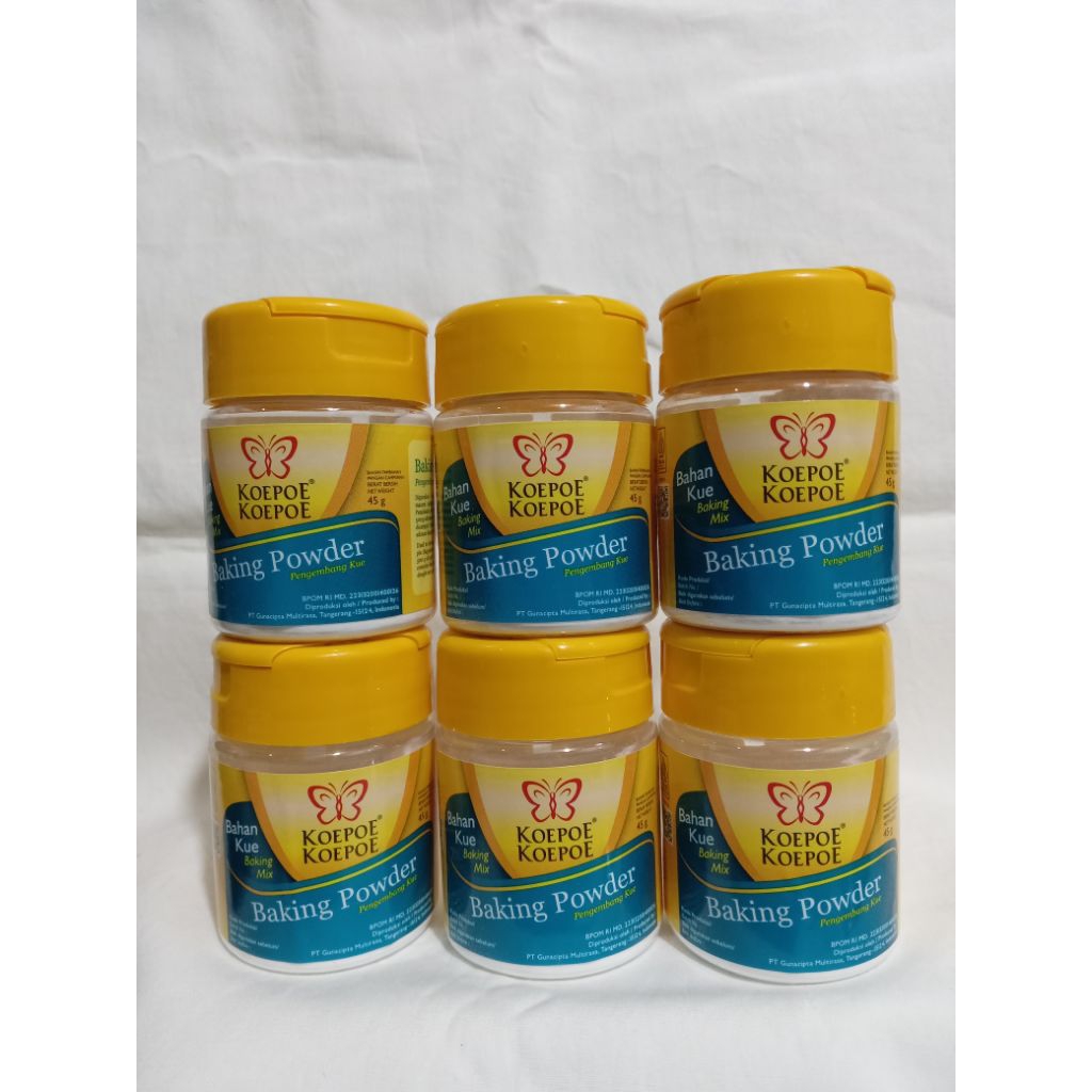 

Koepoe Koepoe Baking Powder 45gr (1 pack isi 6 pcs)