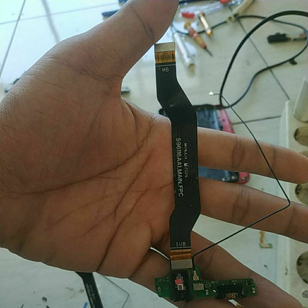 flexibel board cas bekas ori Samsung a10s,minus konektor