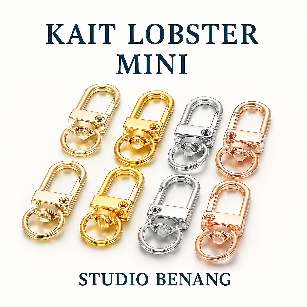 STUDIO RAJUT - KAIT GANTUNGAN PENGAIT HOOK BARANG KUNCI LOBSTER KONEKTOR TAS