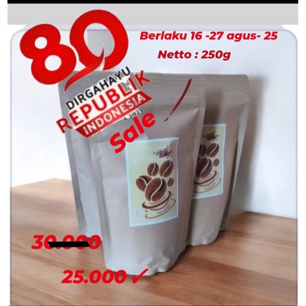 

kopi bubuk Komari Lampung / kopi bubuk Robusta/asli Lampung/kopi murni / netto250g