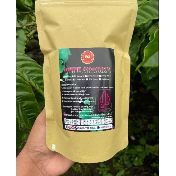 

Roast Bean Wine Arabika Blue Mountain 250 Gram