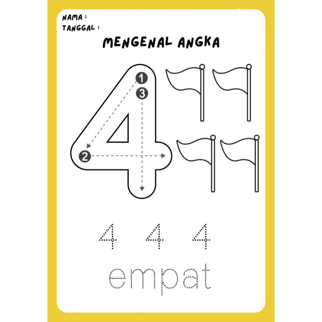 Mewarnai & Mengenal Angka