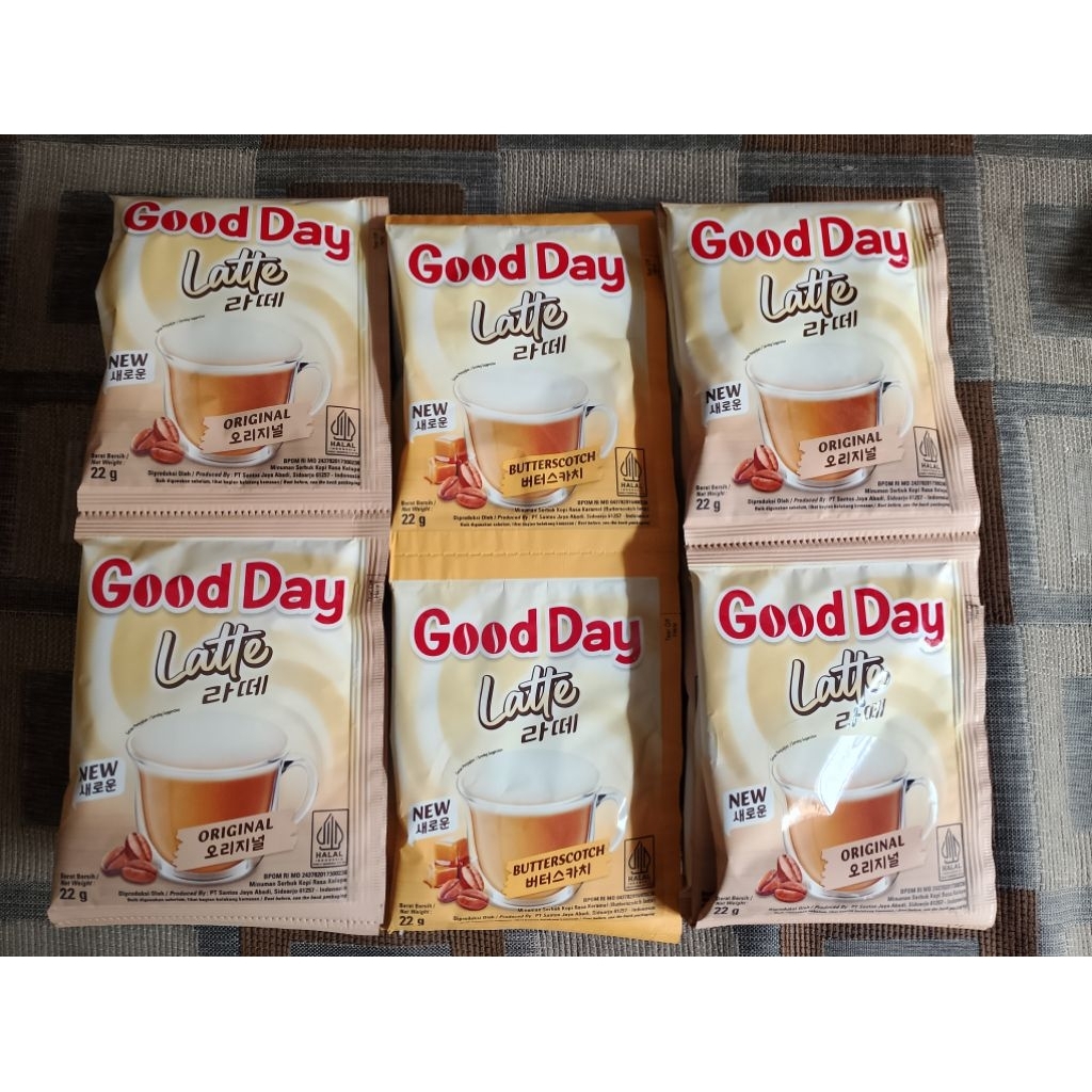 

PROMO BELI 2 GOODDAY LATTE ORIGINAL GRATIS 1 BUTTERSCHOTCH