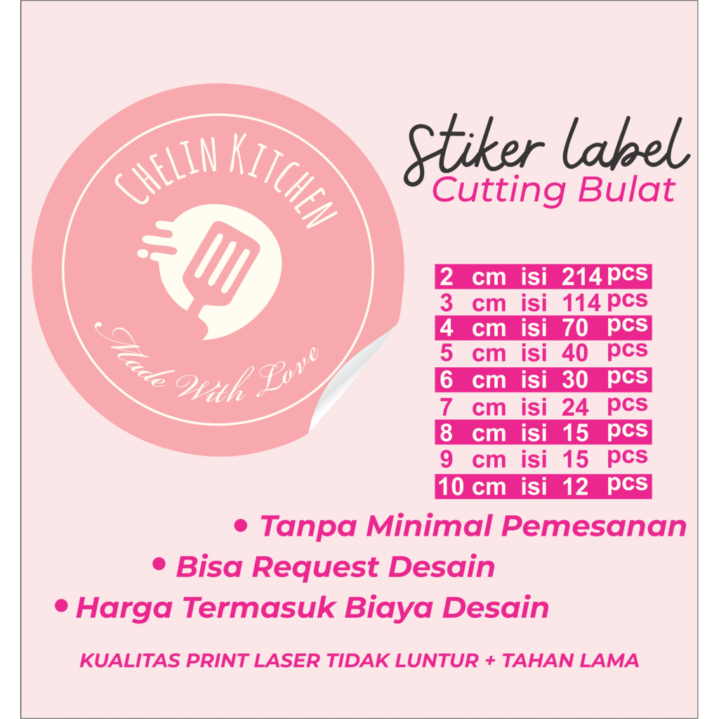 

STIKER BULAT HARGA ECERAN PER LEMBAR SUDAH TERMASUK CUTTING