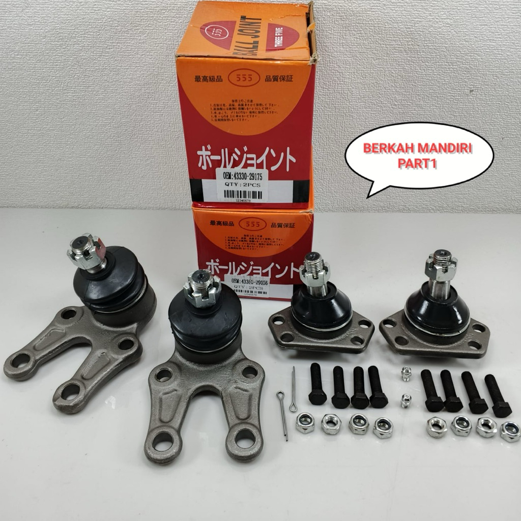 BALL JOINT BALLJOINT ATAS BAWAH KIJANG SUPER 5K KIJANG KAPSUL 7K 555 4PCS