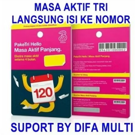 PULSA TRI 1K SAMPAI 10K dan MASA AKTIF
