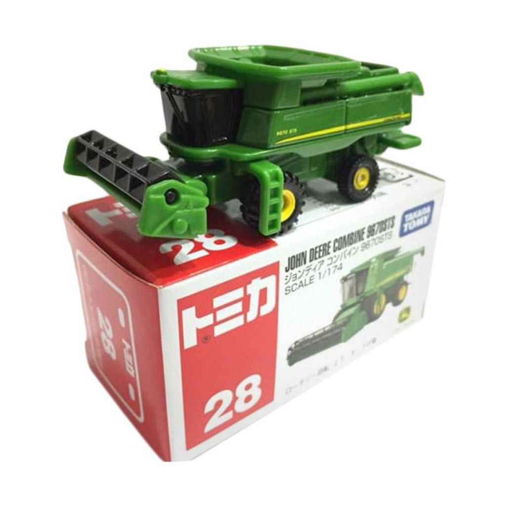 TOMICA JOHN DEERE COMBINE 9670STS TAKARA TOMY #28 DIECAST KENDARAAN MOBIL MESIN PERTANIAN HARVESTER 