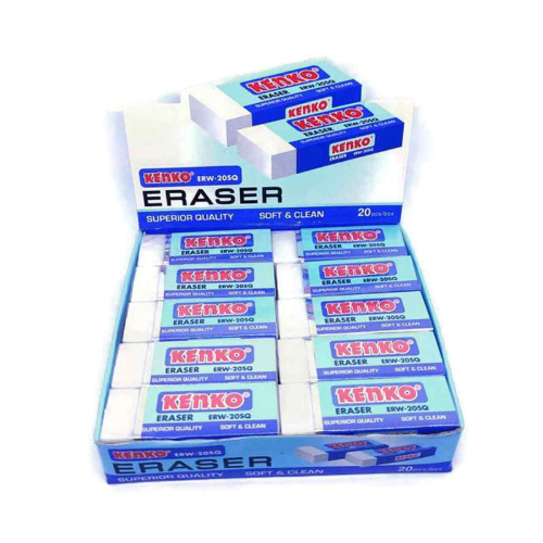 

Kenko Eraser Superior Quality Soft & Clean 20SQ Putih / Hitam (Pcs)