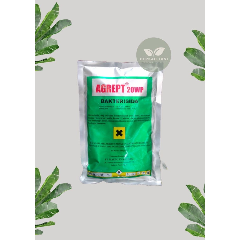 Agrept bakterisida 20wp 500gr