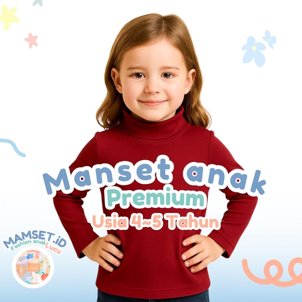 Baju Manset Anak Laki~Laki / Prempuan Usia 4/5 Tahun Spandek Premium