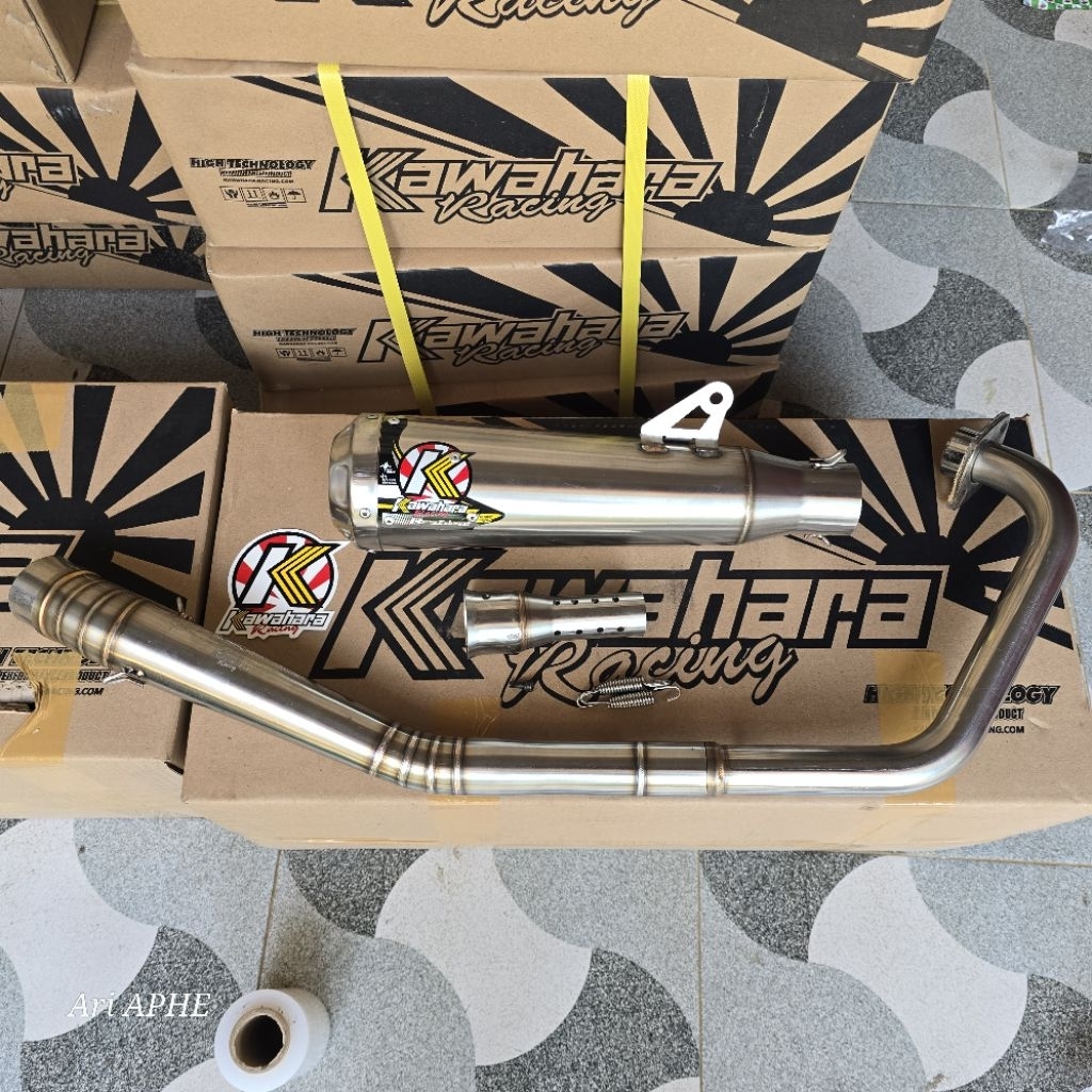 knalpot KAWAHARA GT PRO original SATRIA FU 150 KARBU fullsystem