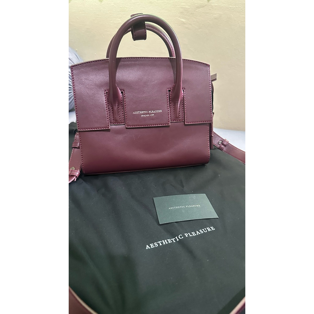 Aesthetic Pleasure MINI ISOLATION BAG BURGUNDY