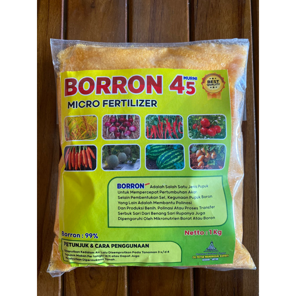 Pupuk Boron Murni 45 Kemasan 1 kg