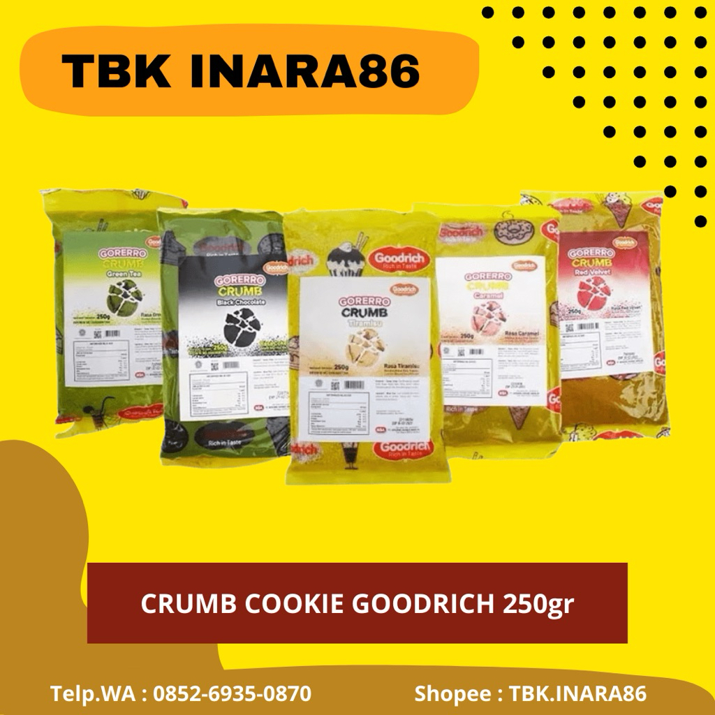 

Crumb Cookie Goodrich – Topping Cheesecake, Es Krim, Dessert, Minuman