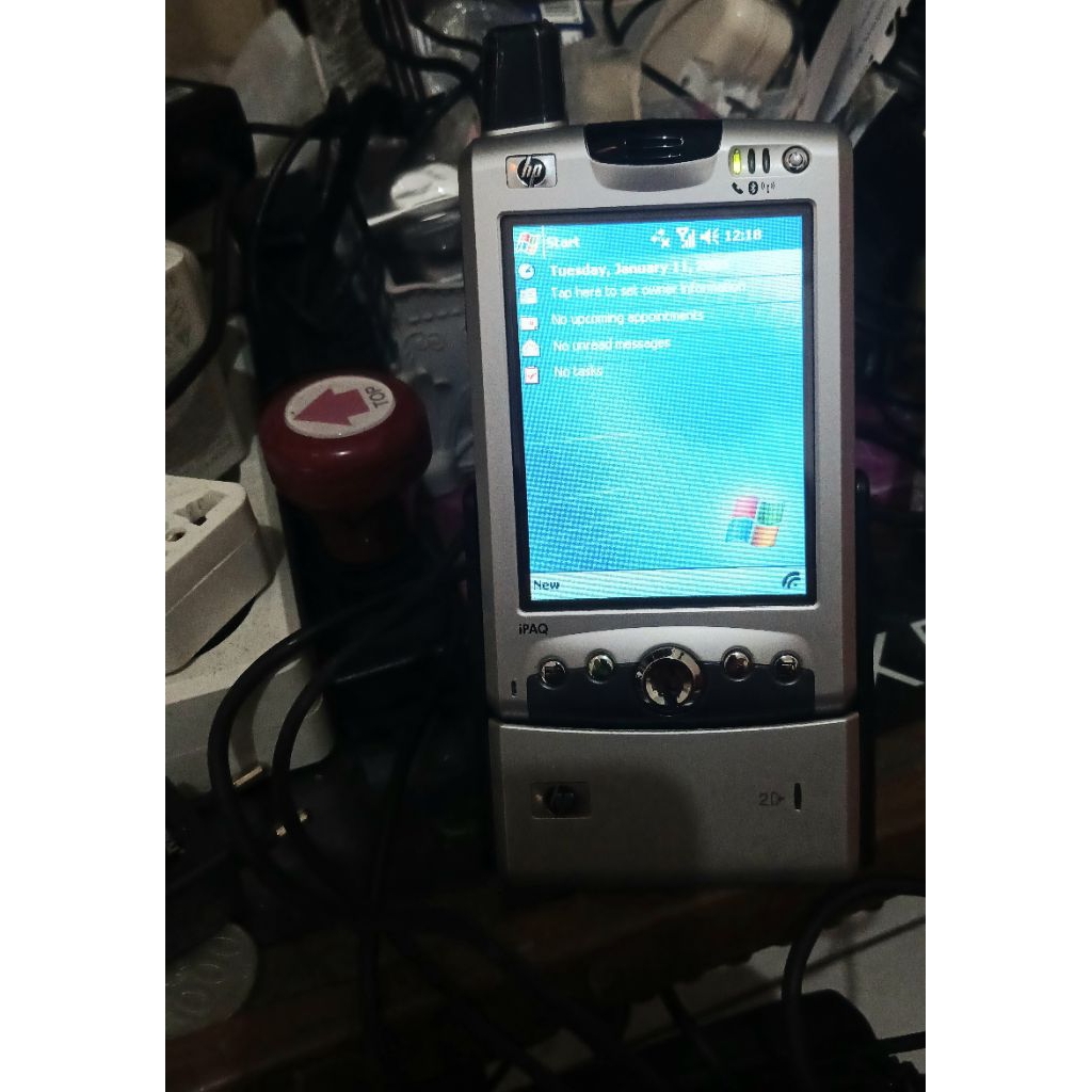 PDA HP IPAQ Seri 6365 Produksi Tahun 2003 Jadul Langkah Antik Normal mulus.