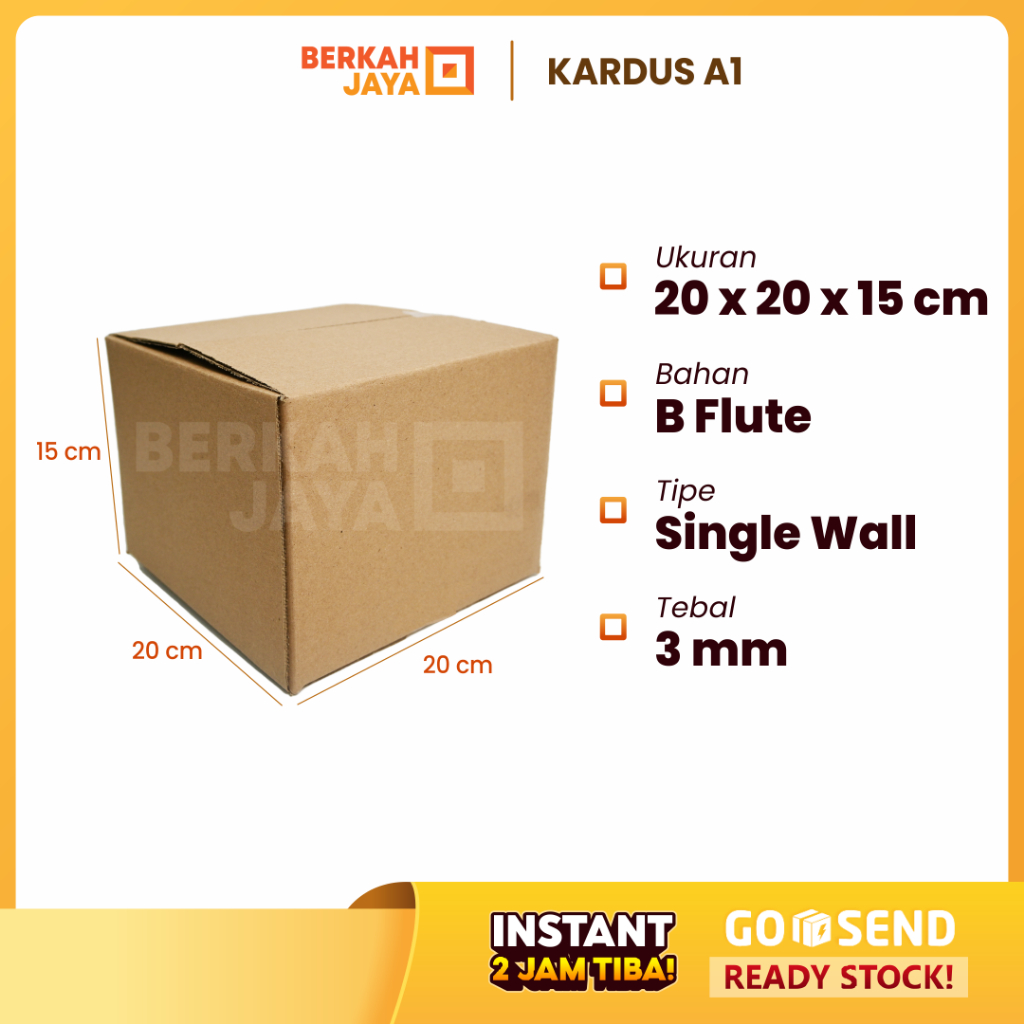 

(HARGA SPESIAL) BOX KARDUS 20x20x15 cm DUS PACKING 20 x 20 x 15 cm