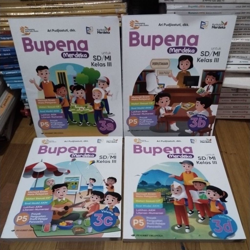 

BUKU PAKET BUPENA MERDEKA KELAS 3a, 3b ,3c, 3d SD ERLANGGA ORIGINAL BEKAS