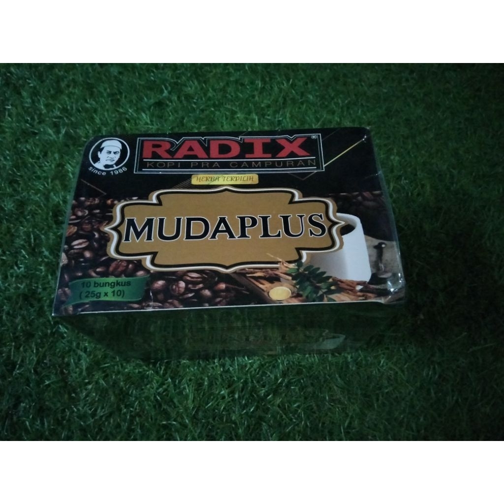 

KOPI RADIX awet MUDA RAMUAN HERBAL RADIX MUDAPLUS ORIGINAL ASLI DARI HPA MALAYSIA KEMASAN BOX ISI 10 SACHET