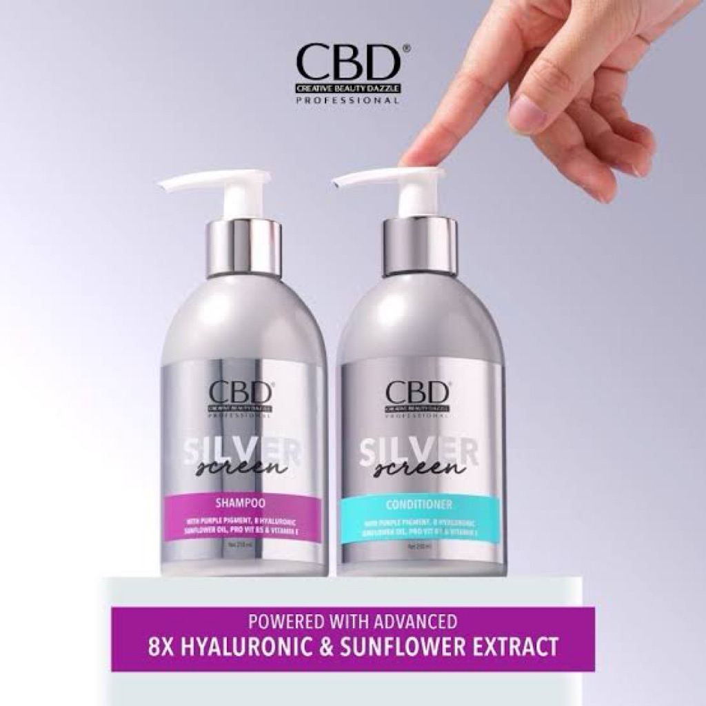 CBD SILVER SCREEN SHAMPOO , CBD SILVER SCREEN CONDITIONER , CBD SHAMPOO SILVER , CBD CONDITIONER SIL