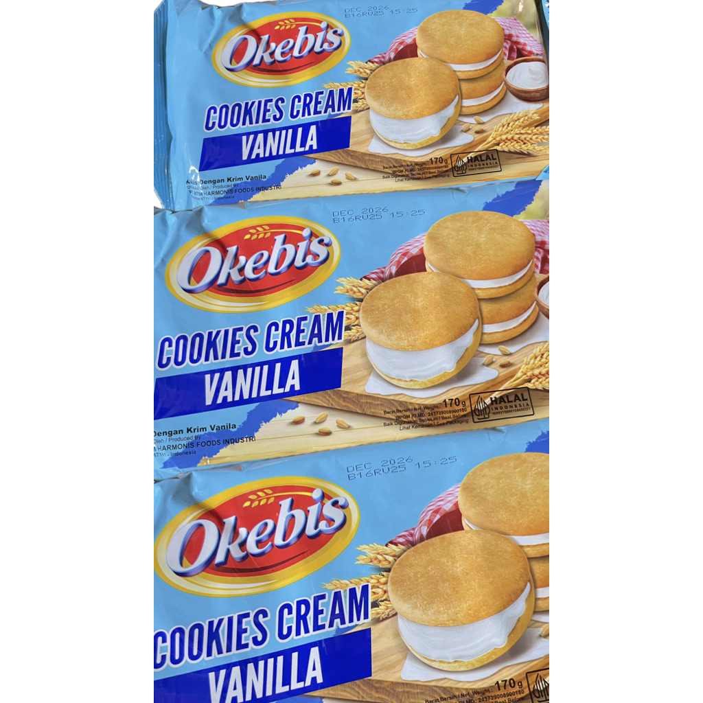 

Roti Okebis cookies cream vanilla