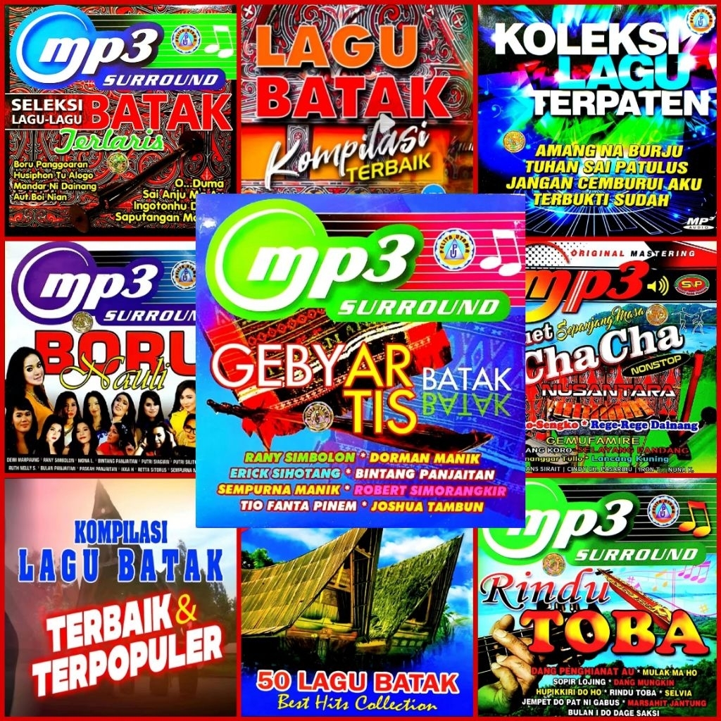 CD MP3 KOLEKSI LENGKAP FULL ALBUM LAGU BATAK TERBARU TERPOPULER - CD MP3 AUDIO MOBIL - CD MP3 PILIHA