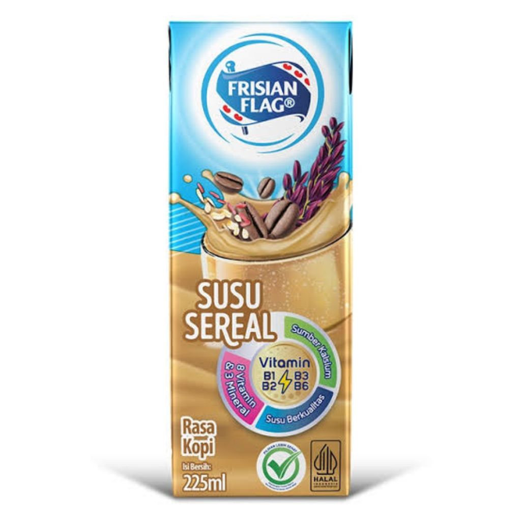 

Frisian Flag Susu UHT Sereal Kopi 225ml [1 Dus isi 36pcs] -Exp DEC 2025 -FREE TUMBLER- Promo Likuidasi Harga Murah- Susu Siap Minum