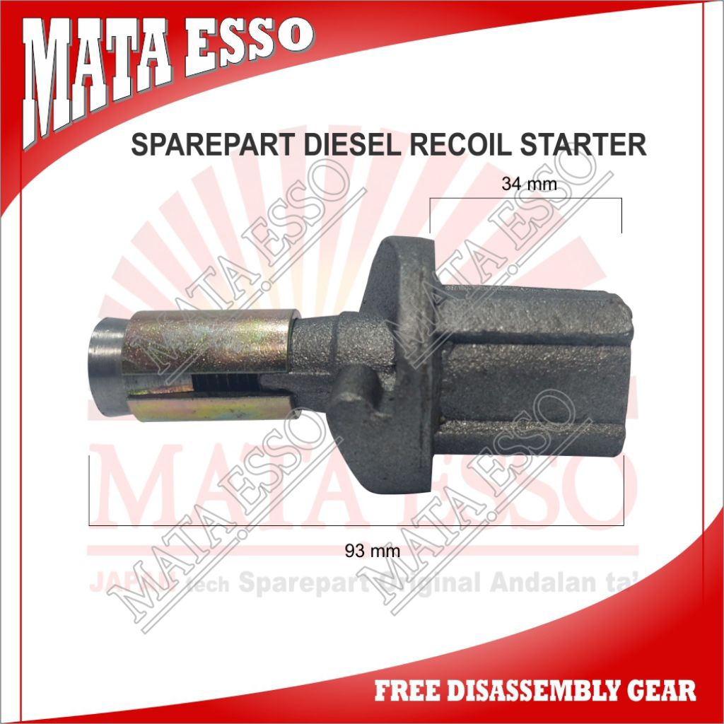 free disassembly gear sparepart recoil stater diesel / conneting gear diesel recoil stater