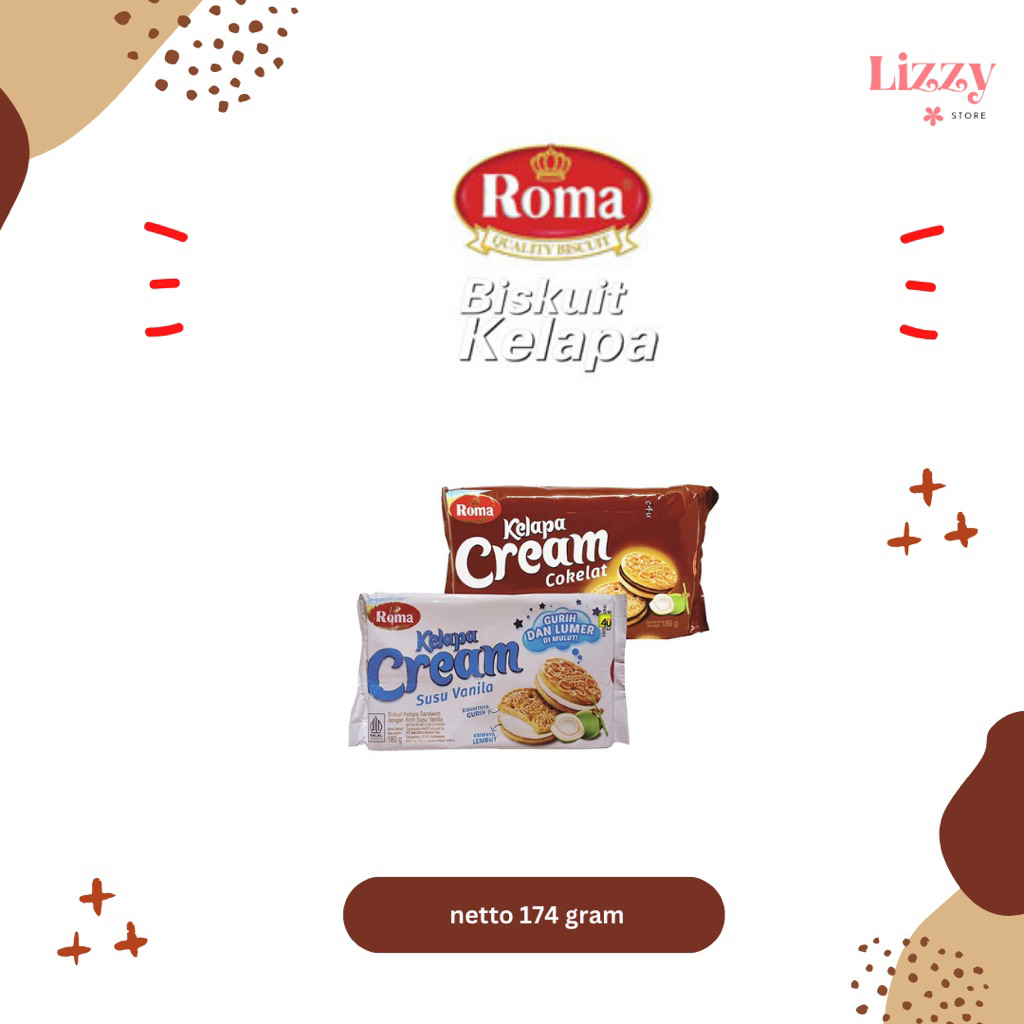 

Biskuit Roma Kelapa Cream Susu Vanila 174 g