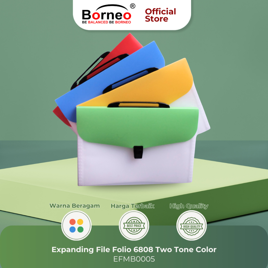 

Borneo Expanding File Folio 6808 Two Tone Color
