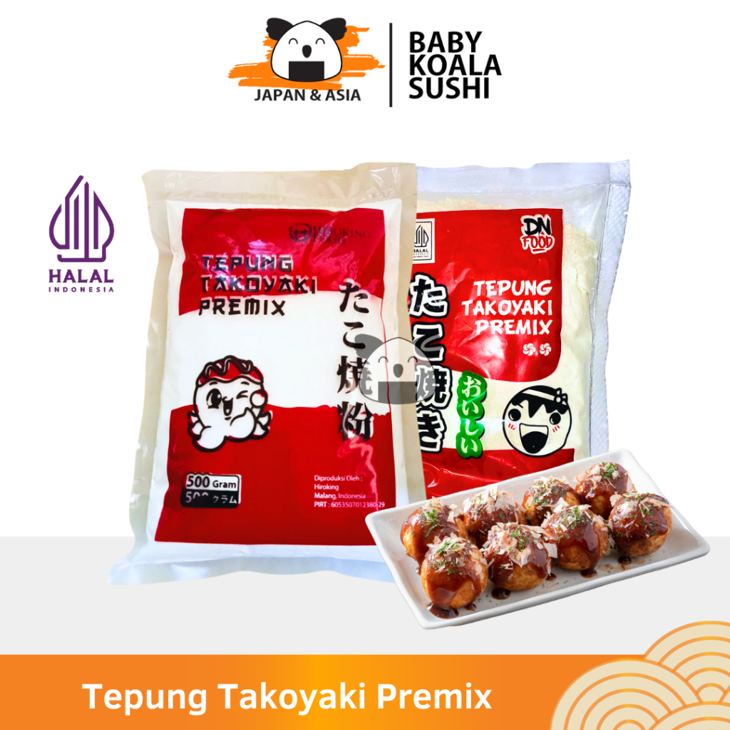 

DN FOOD & HIROKING Tepung Takoyaki Premix Instan Halal