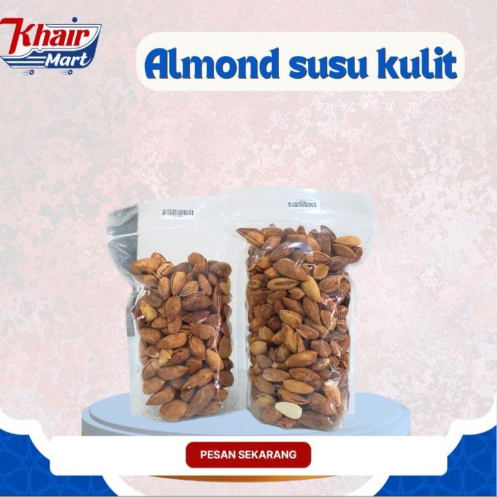 

Kacang Almond Susu Kulit 500gram | 250gram