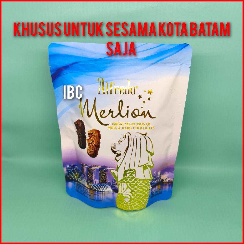 

Alfredo Merlion Milk Chocolate 200 gram