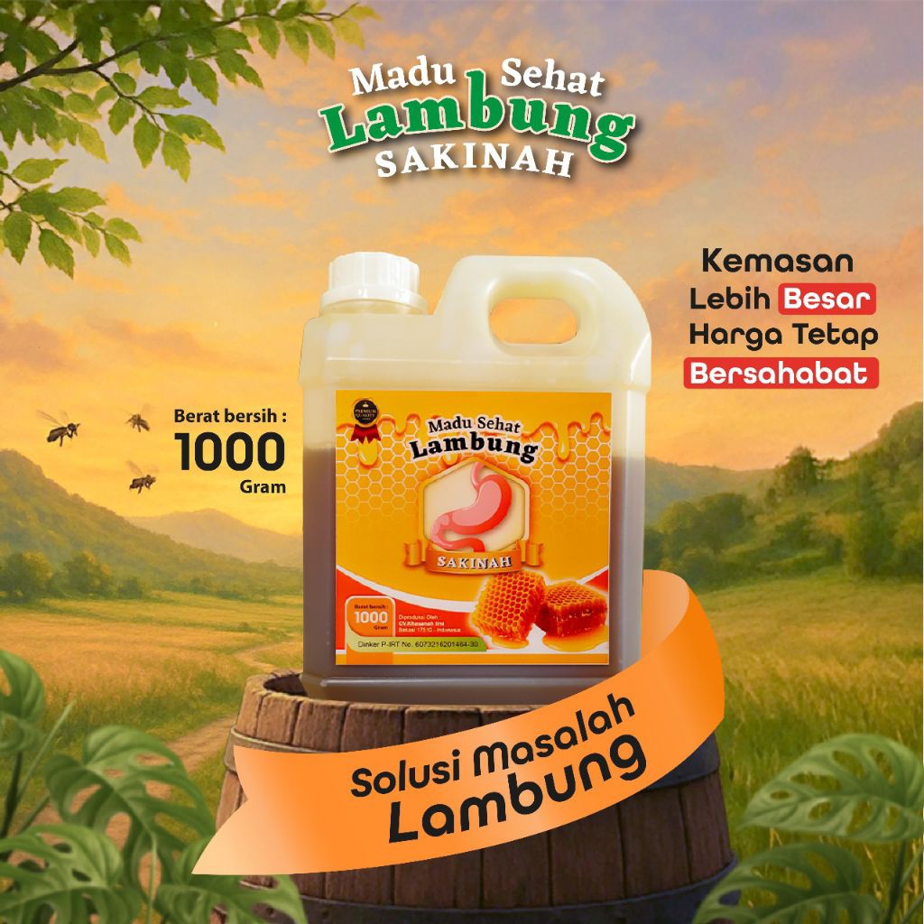 

Madu Lambung Sakinah 1kg Madu Sehat Lambung