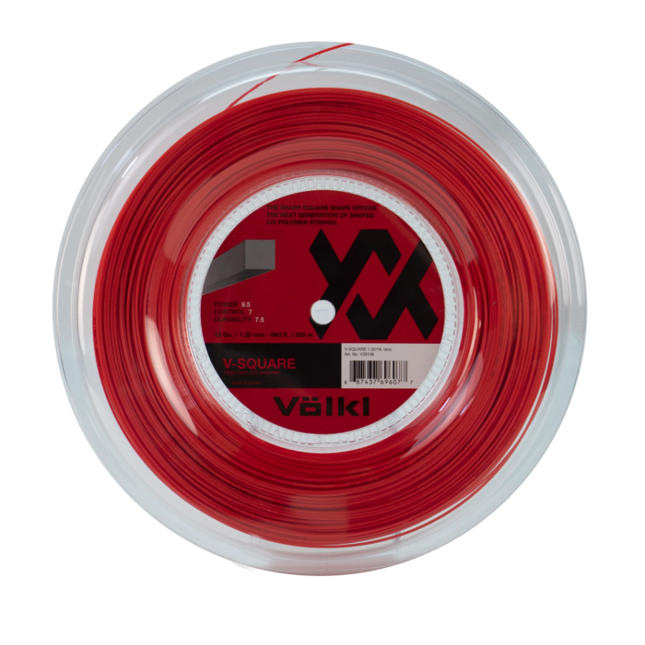 Senar Raket Tenis Tennis Volkl V-Square Reel Lava 17 Gauge 1.25MM