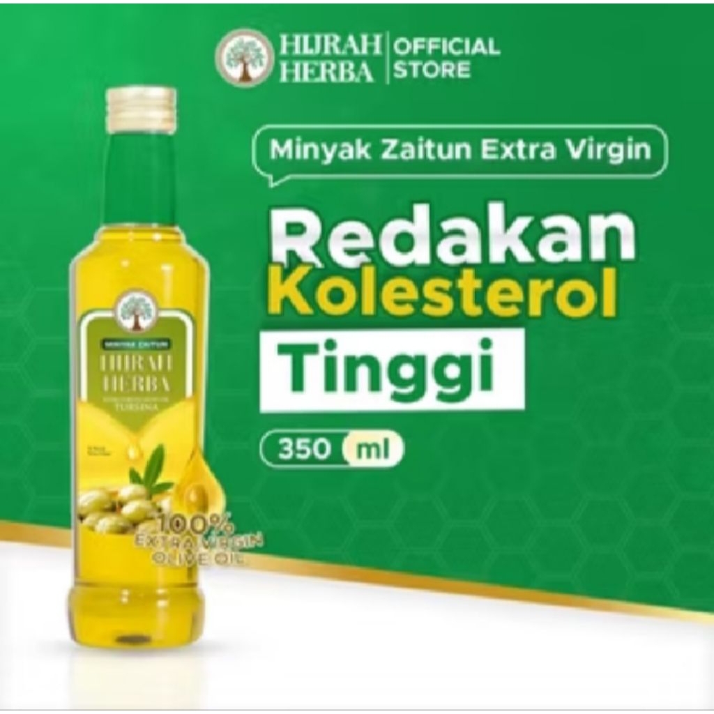 

Minyak Zaitun Hijrah Herba 350 ml - Meredakan Kolesterol Tinggi