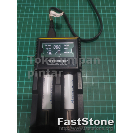 Charger Nitecore D2 Charger Baterai 2 Slot original (BEKAS)