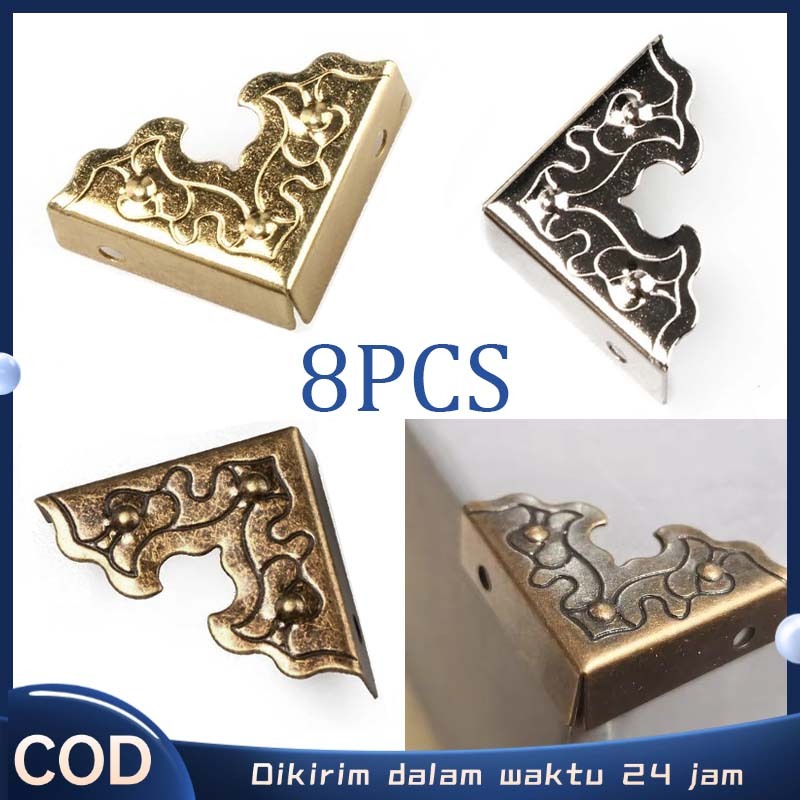 8pcs Siku Sudut Meja Pelindung Besi Siku Pelindung Sudut Pelindung Siku Meja Pelindung Sudut Buku