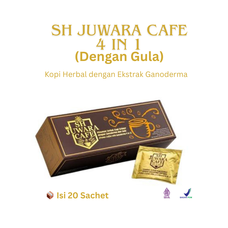 

KOPI SH JUWARA CAFE 4 IN 1 (20 Sachet) - KOPI HERBAL GANODERMA