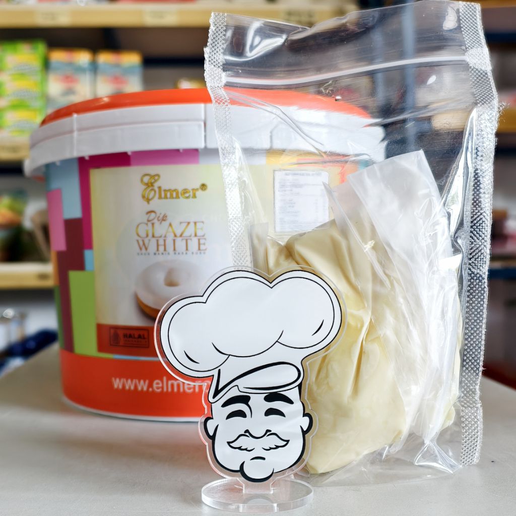 

Elmer Glaze Vanilla 250Gr / Topping Donat Coklat Putih / Dip Glaze White Chocolate Elmer