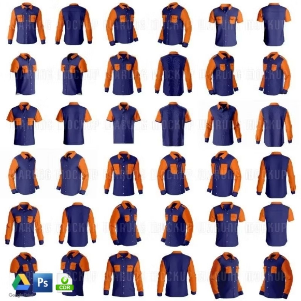 MOCKUP BAJU KEMEJA TACTICAL