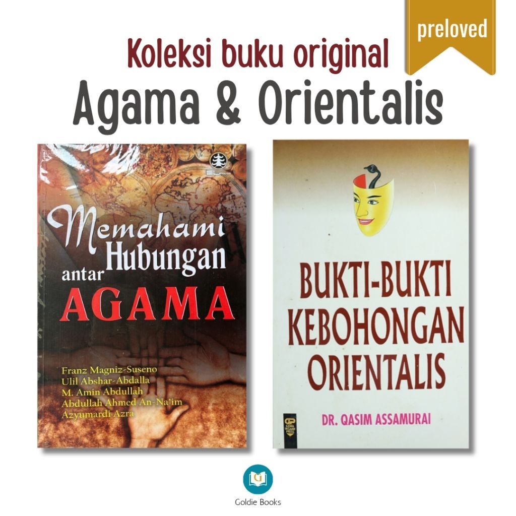 Buku agama & orientalis - Buku Memahami Hubungan Antar Agama - Bukti-bukti Kebohongan Orientalis {PR