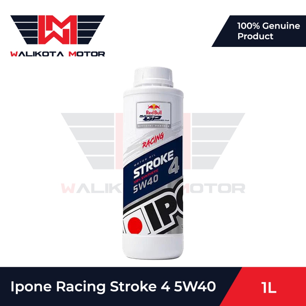 Ipone Racing Stroke 4 5W40 1L Oli 4Tak Premium Redbull Original