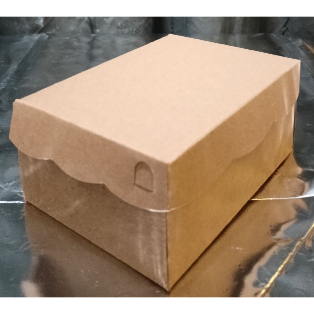 

(1pc)Dus Kue kotak makanan Kraft tebal Snak box R3
