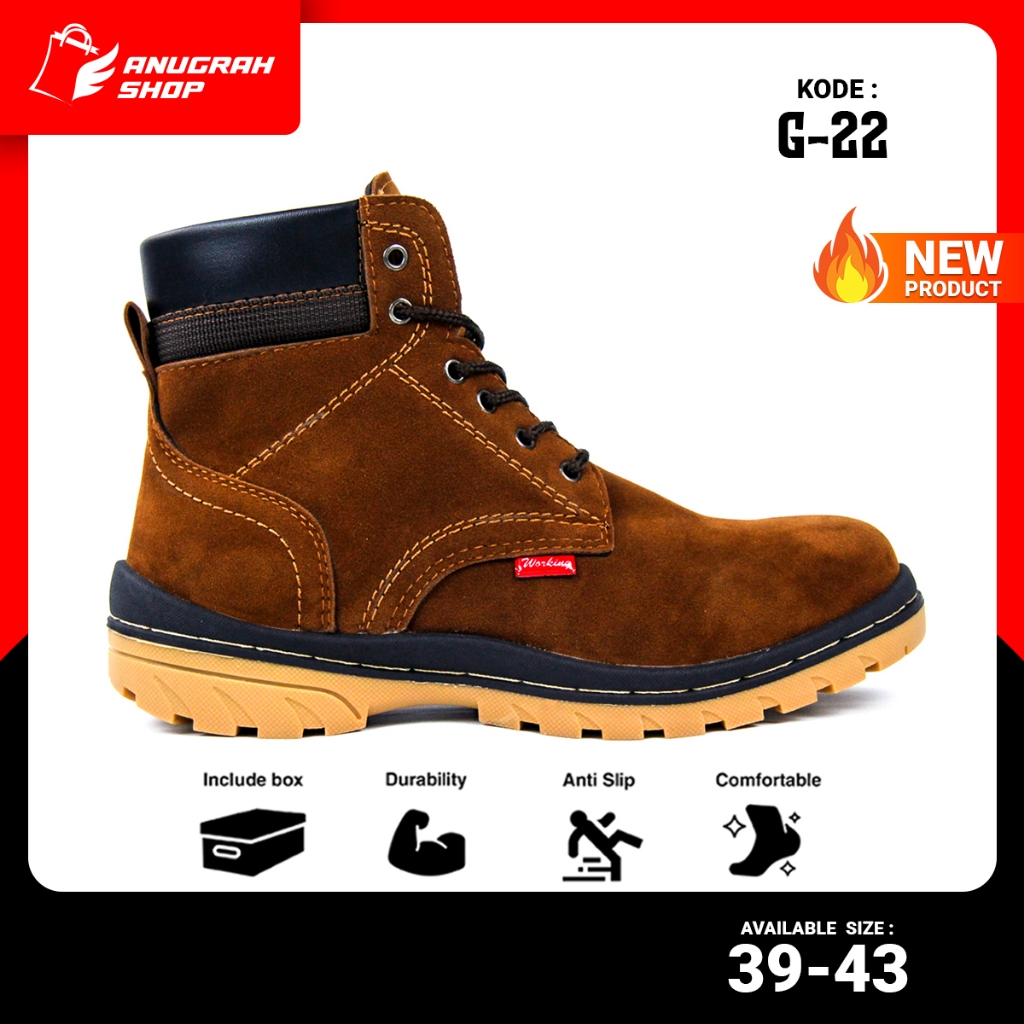 Sepatu Boot Bikers Pria Working G-22 Sepatu Touring