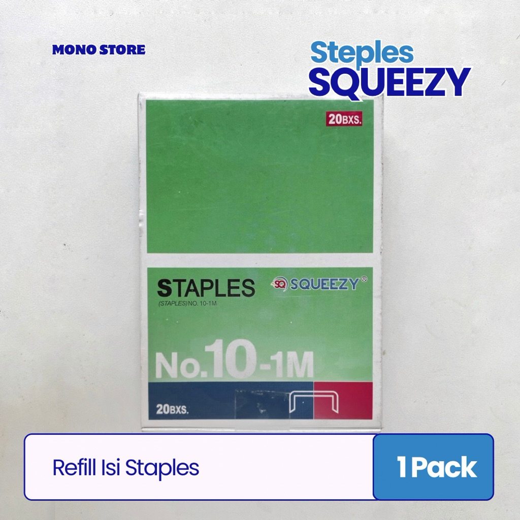 

[1 Pack (20 Pcs)] Staples SQUEEZY No.10-1M / Refill isi staples